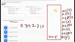 Programming : GATE 2017 CS/IT PREVIOUS YEAR SOLUTION