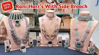 Flat 50% OFF Ke Sath Naya Collection Zarkan Breads ka Long Rani Harr Chowkar With CZ AD Side Brooch