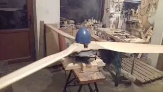Wind Turbe Rotor# 322cm Turbina Wiatrowa# Centrowanie łopatek..;)