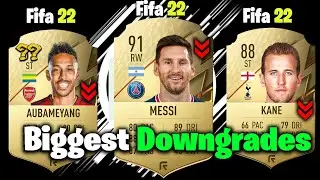 FIFA 22 | Biggest Winter Downgrades Ft KANE,MESSI,AUBAMEYANG ETC