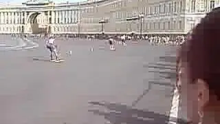 X-Country Skiing on asphalt