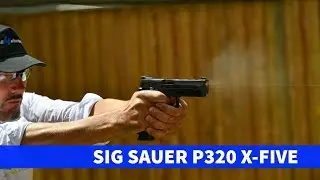 SIG Sauer P320 X-Five: with the match pistol in 9 mm on the shooting range