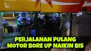 PULANG KE KARAWANG MOTOR MASUKIN KE DALAM BIS LINTAS SUMATRA #377