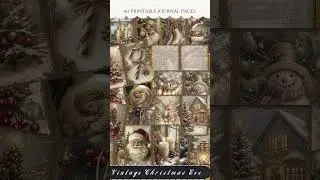 🎄 Vintage Christmas Eve Junk Journal Kit