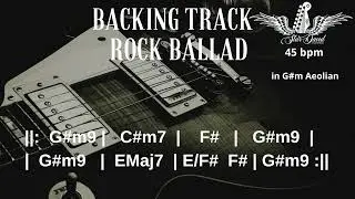 Backing Track Rock Ballad in G#m Aeolian