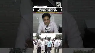 Sambhal district admin carrying out demolition drive to beautify city by installing statues
