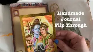 Temple Tour of India Junk Journal Flip Through: Pages of Gods, Goddesses, Postcards and More