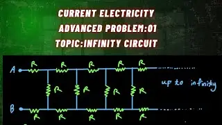 CEAP:O1. Infinity circuit equivalent resistance.#CurrentElectricity #AdvancedProblemSolving