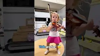 Violin practice! 🎻🥹 #toddlerlife #piano