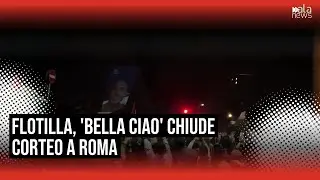 Flotilla, cori contro Israele e 'Bella ciao' chiudono il corteo pro-Pal a Roma