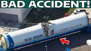 Компания Blue Origin случайно повредила ускоритель New Glenn во время транспортировки!