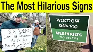 The Most Unintentionally Funny Signs Ever Caught on Camera! || Happy Panda