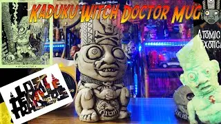 Kaduku Witch Doctor Mug &ndash; Lost Temple Traders &ndash; Atomica Exotica -  Tiki Mug Thank You Shaka Tiki!