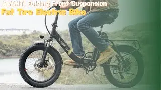 INVANTI Folding All Terrain Front Suspension Fat Tire Electric Bike