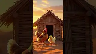 The story of the hen and her chick #aivideo #shorts #henstory #viralvideo #tiktokeffects
