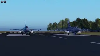 Roblox Strafe F-16 vs F-16 Dogfight Round 1 (Aggressor POV )