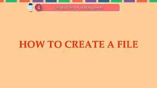 Ch-4. Introduction to File Management