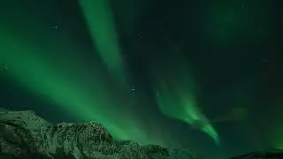Timelapse of the northern lights over Harstad, Norway