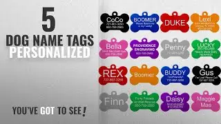 Top 5 Dog Name Tags Personalized [2018 Best Sellers]: Providence Engraving Aluminum Pet ID Tags for