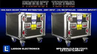 100A Rack Mount Power Distribution - 208Y Input - (15) Receptacles - Camlock Input/FT
