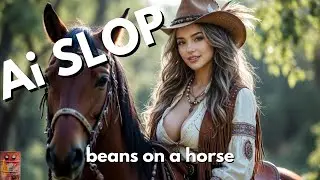 Best Ai music slop thing video on the internet. BEANS ON A HORSE - Ai Slop - Ai music video