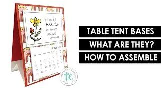 One Minute Tutorial | DIY Card & Paper Craft Project Standing Display | TE Table Tent Bases