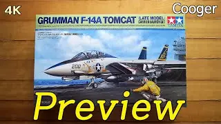 2021 New!!! Grumman F-14A Tomcat Late Model Carrier Launch Set 1/48 Tamiya Preview (Unboxing 61122)