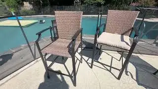 Patio Rattan Bar Stools