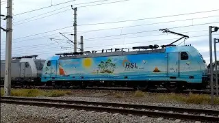 Gaswagen Ganzzug ( 185 578-2 & 186 364-6 von HSL Logistik GmbH )
