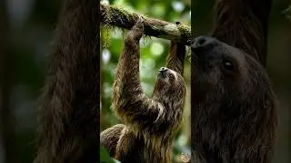 Slowest mammal , three-toed sloth #animals #wildlife