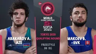 1/2 FS - 86 kg: A. ABAKAROV (AZE) v. B. MAKOEV (SVK)