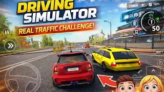 🔥 3D Driving Simulator Game 🚗 | Real Traffic Challenge 😱