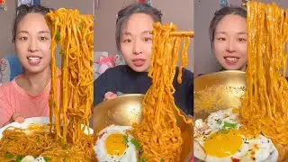 Extreme Chinese Mukbang &ndash; Giant Noodles, Fried Balls & Big Chili Bites #78