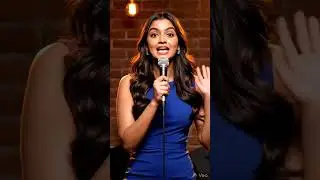 Girl Stand-Up Comedy on Stage 😂 | Desi Funny Shayari | Viral Comedy Shorts viral comedy video 100%##