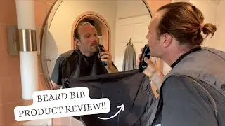How To Trim Your Beard With No Mess | Product Review:  Beard Bib by Beard King