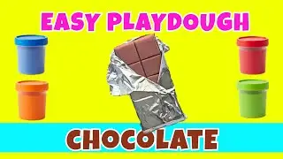 Easy Playdough Chocolate for Kids 🍫