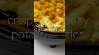 The Best Cheesy Potato Waffles | Quick and Delicious Snack #comfortfood #easyrecipes #potatorecipes