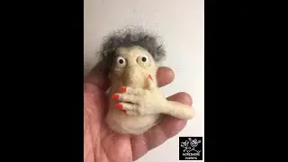 0039 Auntie Stop Motion Puppet - Hand Needle Felting - MOREZMORE