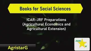 Books for Social Sciences/ICAR-JRF preparations/Ag. Economics and Extension#AgristarG