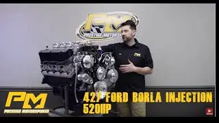 427 Windsor Ford Borla Stack Injection 520HP Engine from Prestige Motorsports