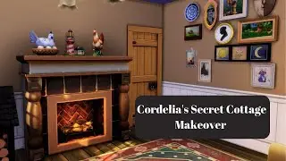 Cordelia's Secret Cottage-Makeover || The sims 4 ||  Speed Build || CC free