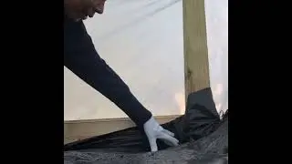 Weed Barrier 4 Flooring / Greenhouse. #myway #greenhouse #garden #vlog