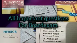 Class12th. physics important privious years questions. From #electromagnetic induction, #EMwaves,#AC