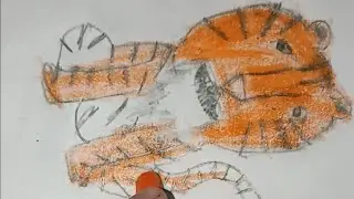 Easy Tiger Drawing for Kids 🐯 | Dishaan&rsquo;s World