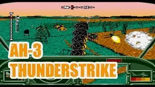 AH-3 Thunderstrike - Sega CD Flight Simulator Gameplay (1993)