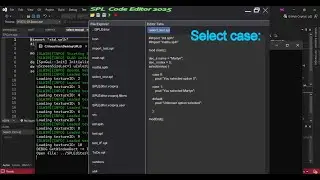SPL My own programming language [10], Added Select case, Custom Editor, Learning C++