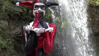 Devious Cosplay Jester Girl