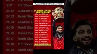 IPL All Seasons Winning Captains List 🥵 #shorts #cricket #ipl