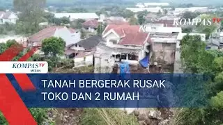 Tanah Bergerak , Picu Longsor Sedalam 15 Meter