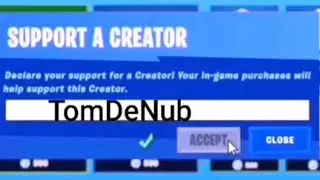 Use TomDeNub's Creator Code In The Item Shop (Fortnite)
